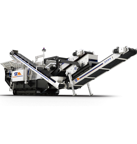 Mobile crusher for quarrying