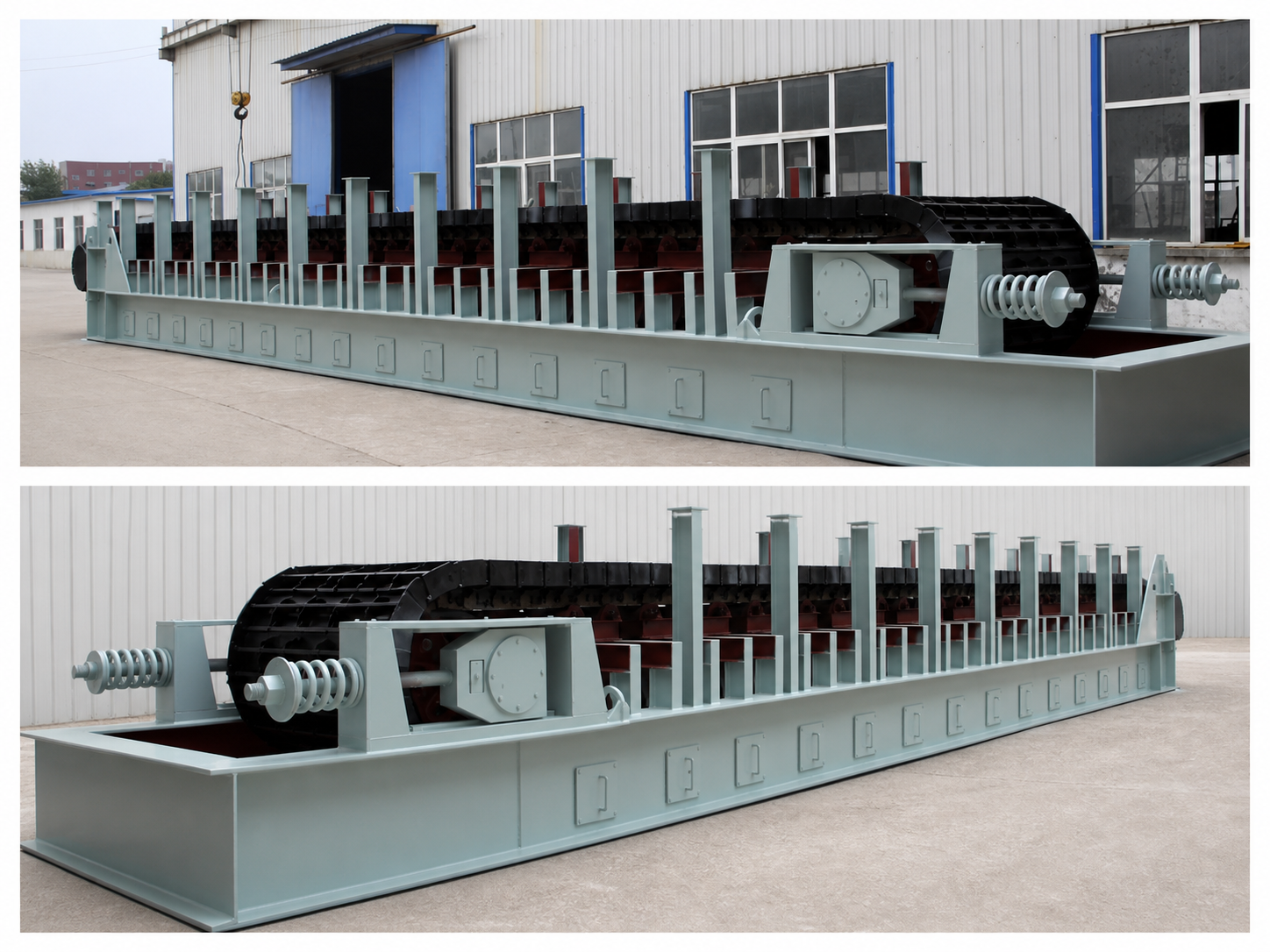 Heavy-duty apron feeder